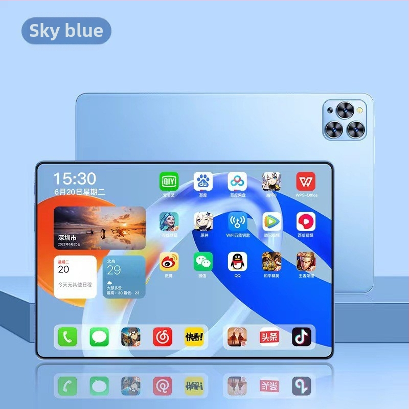 Izklaides planšetdators ar Android, astoņkodolu procesors, 500GB SSD, IPS displejs, dubultkamera