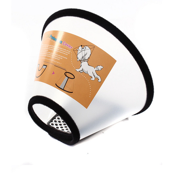 PU Elizabeth-kollár háziállatok számára — átlátszó, puha védő fejfedő posztoperatív ápoláshoz, anti-nyalogatás és anti-harapás, mindennapi stílus, minden évszakban