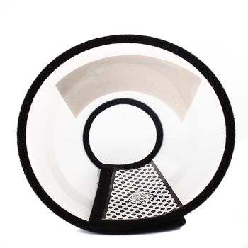 PU Elizabeth-kollár háziállatok számára — átlátszó, puha védő fejfedő posztoperatív ápoláshoz, anti-nyalogatás és anti-harapás, mindennapi stílus, minden évszakban