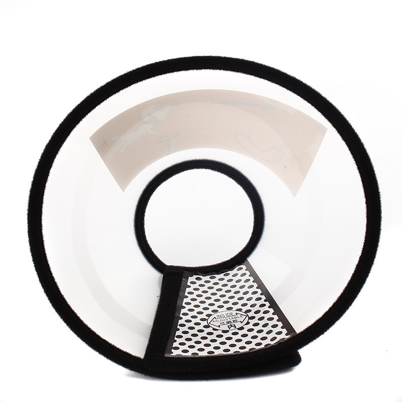 PU Elizabeth-kollár háziállatok számára — átlátszó, puha védő fejfedő posztoperatív ápoláshoz, anti-nyalogatás és anti-harapás, mindennapi stílus, minden évszakban