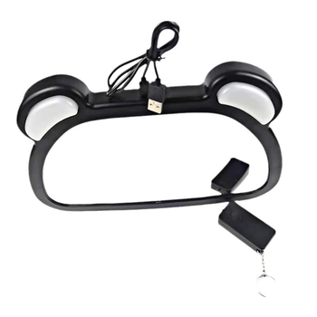 Belső autós tükör babáknak, 360°-os forgás, LED tükröző felület, gyermeküléshez