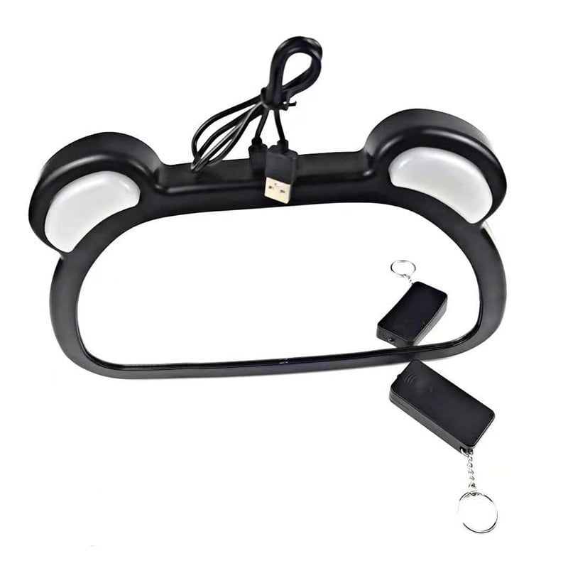 Belső autós tükör babáknak, 360°-os forgás, LED tükröző felület, gyermeküléshez