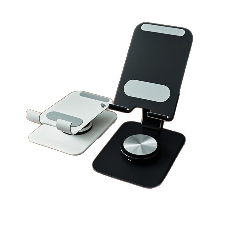 Suport de birou din aliaj de aluminiu pentru telefon și tabletă — pliere, rotire, ridicare, unghiuri multiple
