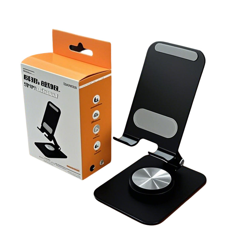 Suport de birou din aliaj de aluminiu pentru telefon și tabletă — pliere, rotire, ridicare, unghiuri multiple