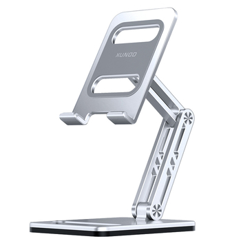 Suport pliabil pentru tabletă din aliaj de aluminiu, reglabil pe înălțime, pentru birou