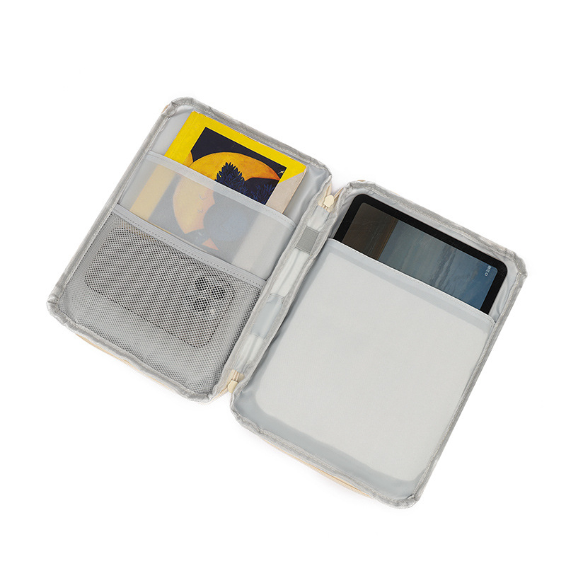 Husă de protecție pentru tabletă cu buzunar interior – material Oxford, respirabil, căptușeală poliester, model anime desene animate