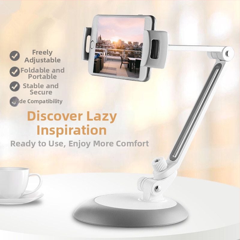 iMount JHD-165 Otočná stolová držiak pre telefón a tablet z hliníkovej zliatiny — Kompatibilné s iPad, iPad 2, iPad 4, iPad Mini