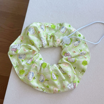 Șal-bib cu panglică desen pentru pisici și câini, din material textil, pentru toate anotimpurile