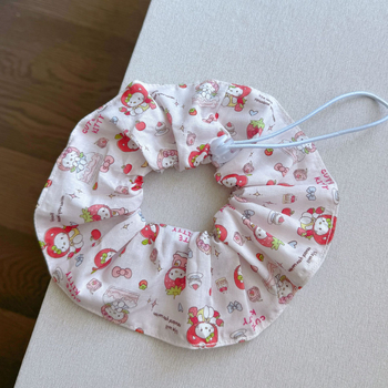 Șal-bib cu panglică desen pentru pisici și câini, din material textil, pentru toate anotimpurile