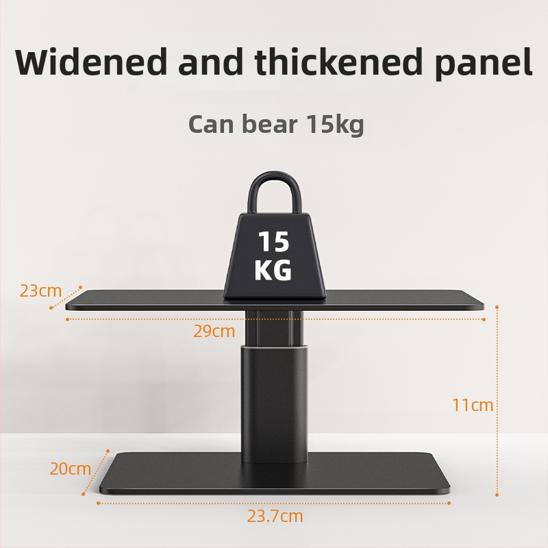 Kovový stojan na monitor s eleváciou, model E6; hmotnosť 2,59 kg; funkcia zvýšenia výšky pre zdravšie pracovisko