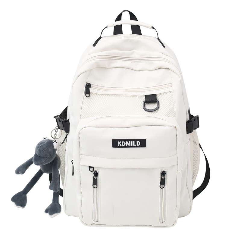 Kdmild Rucsac din nylon, Harajuku stil, Unisex, 20–35L, Potrivit pentru laptop de 10 inch, Curele cu aer