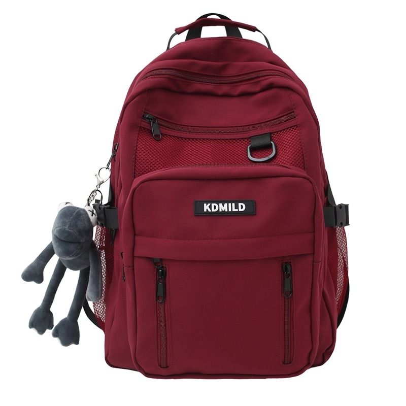 Kdmild Rucsac din nylon, Harajuku stil, Unisex, 20–35L, Potrivit pentru laptop de 10 inch, Curele cu aer