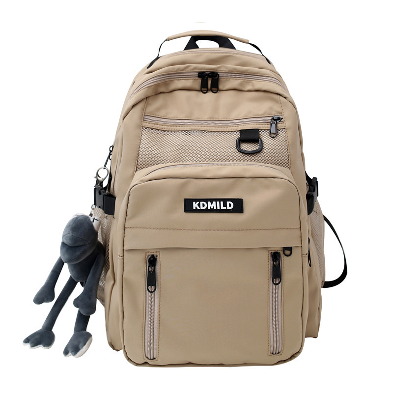 Kdmild Rucsac din nylon, Harajuku stil, Unisex, 20–35L, Potrivit pentru laptop de 10 inch, Curele cu aer