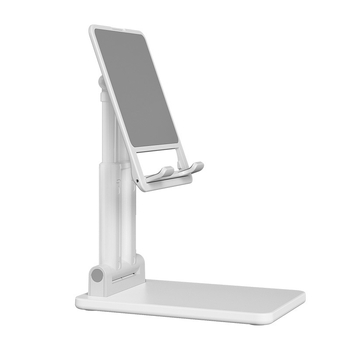 Suport de birou pentru telefon și tabletă, model X7, design cu braț dublu pliabile, ABS + contragreutate metalică, antivibrații, compatibil universal