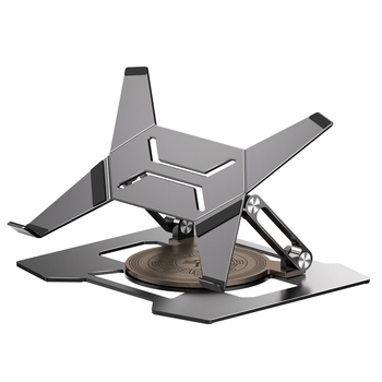 FZ5 βάση λάπτοπ με ψύξη, πτυσσόμενη, κάθετη περιστρεφόμενη, για λάπτοπ/tablet 11–17.3 ίντσες, Μοντέλο W5/FZ6, Υλικό: ατσάλι + αλουμίνιο + σιλικόνη, Βάρος 2.086 kg
