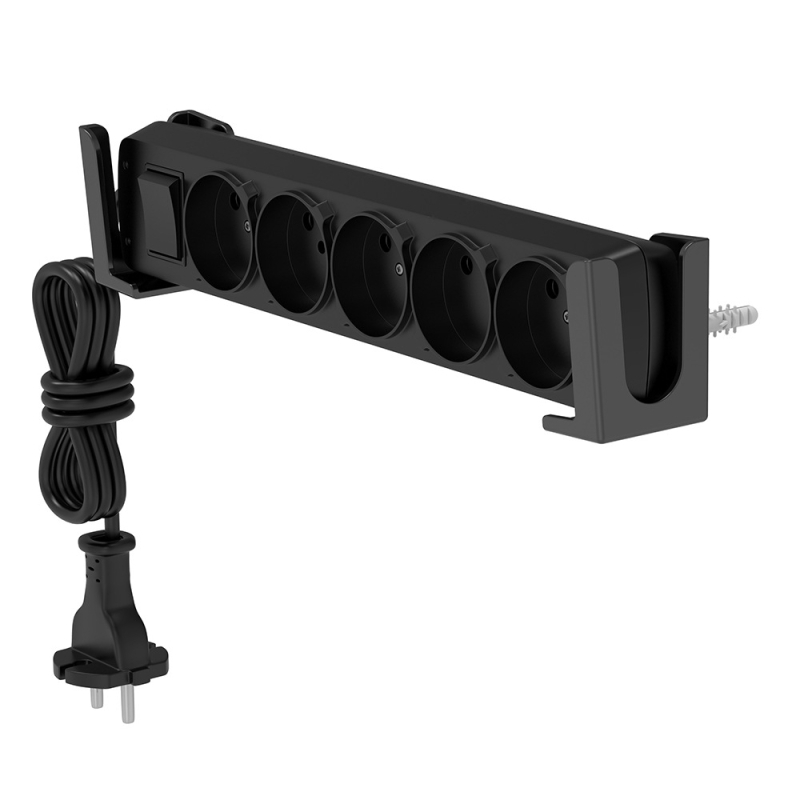PWM-02 Lazy Stand για τοίχο, πλαστικό, κατάλληλο για power strip, smartphone, tablet και ηλεκτρονικό βιβλίο