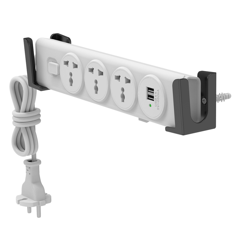 PWM-02 Lazy Stand για τοίχο, πλαστικό, κατάλληλο για power strip, smartphone, tablet και ηλεκτρονικό βιβλίο