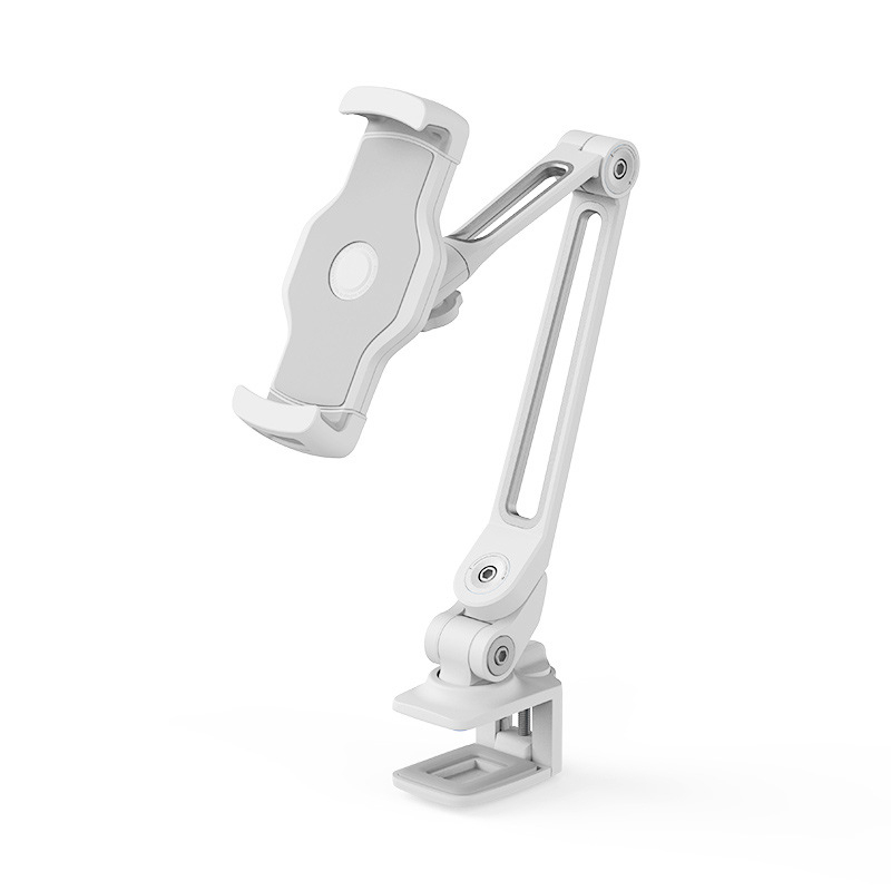 Suport din aliaj de aluminiu pentru telefon și tabletă, suport pliabil cu clemă, model LD-203B, compatibil 4–11 inch, greutate 0,9 kg