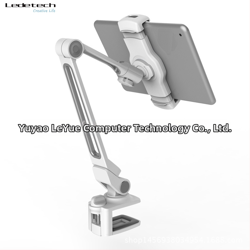 Držiak na telefón a tabletu z hliníkovej zliatiny, skladací s klipom, model LD-203B, kompatibilný s 4–11 palcami, hmotnosť 0,9 kg