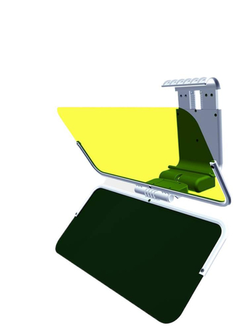 Автомобилен слънцезащитен визьор с антиотразяване, дневно/нощно двойно използване, лепилен монтаж, универсална съвместимост