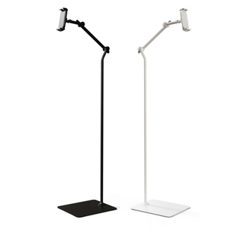 PM-FL02 Μεταλλική δαπέδια κονσόλα για tablet και smartphone, με αναδιπλούμενο βραχίονα για ζωντανή βιντεοσκόπηση