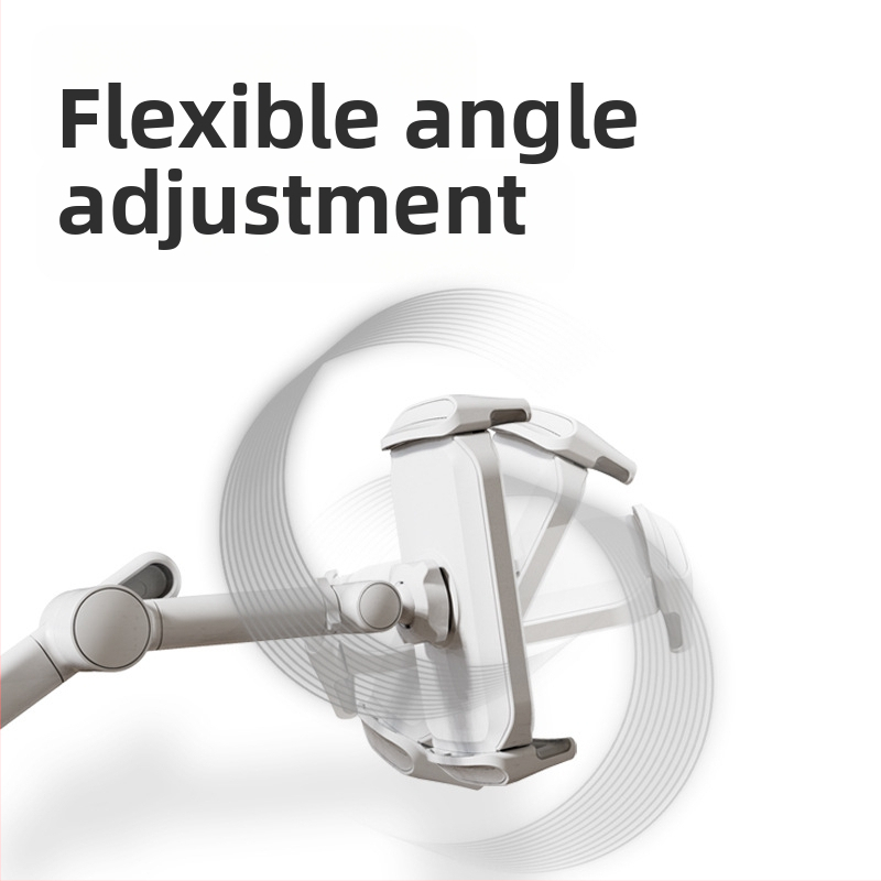 PM-FL02 Kovový podlahový stojan pre tablety a telefóny s vysúvacím ramenom pre živé vysielanie videa