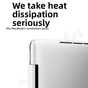 NACCITY husă de protecție pentru MacBook Air/Pro/MacBook — carcasă transparentă, ultra-subțire