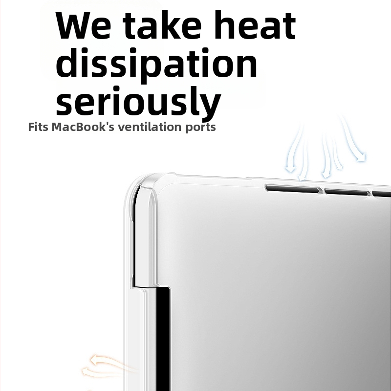 NACCITY husă de protecție pentru MacBook Air/Pro/MacBook — carcasă transparentă, ultra-subțire