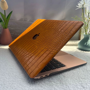 Защитен калъф за MacBook Pro/Air, PU имитационна кожа с шарка крокодил