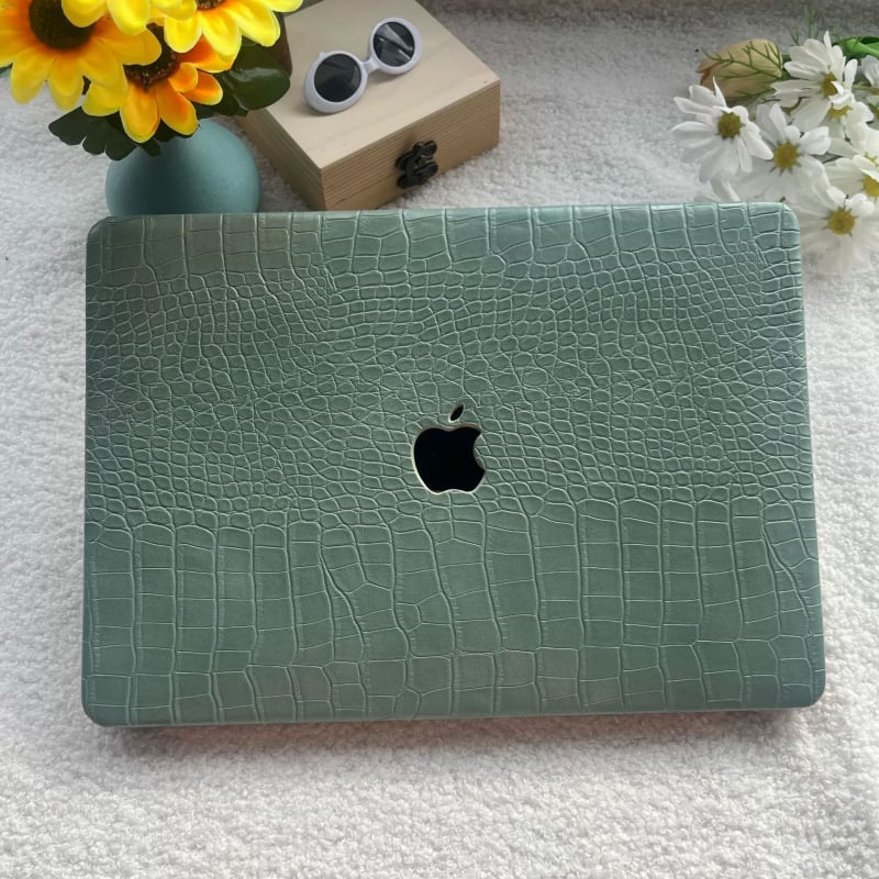 Защитен калъф за MacBook Pro/Air, PU имитационна кожа с шарка крокодил