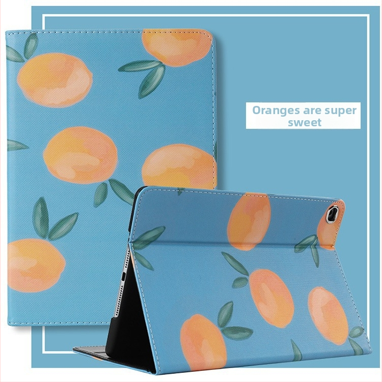 Effie Kožený flip obal s držiakom pre iPad 10.2 / Air 2 / 9.7 / Mini 5 / iPad 6 – plné krytie, zips, reliéfny kartúnový dizajn