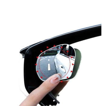 Cool Chi oglindă retrovizoare auto cu unghi larg 360° HD, design fără ramă, oglindă rotundă, ajutor pentru unghiul mort