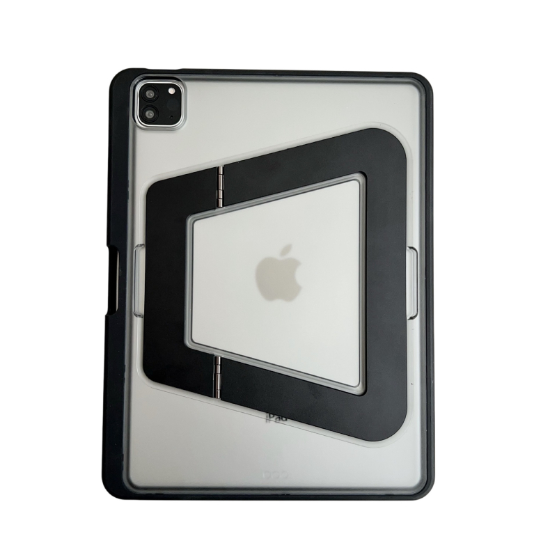 Carcasă de protecție Hardware Pivot Shell pentru iPad Mini 7 și Air 7 – material PC, design semiînchis, stil minimalist, suport/stand, finisaj prin presare la cald