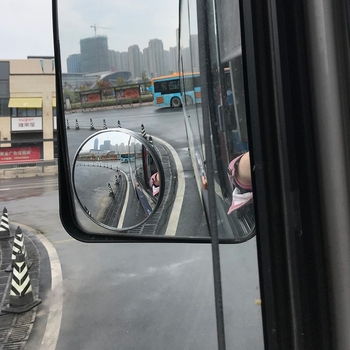 Runner Oglindă retrovizoare - Oglindă convexă rotundă, unghi larg pentru camioane mari și autobuze, ultra-subțire, HD