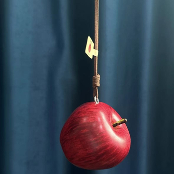 Pandantiv pentru mașină și breloc de geantă în formă de măr – design original, motiv fruct, material plastic/ rășină, brand Fine Fantasy Jewelry, toamna 2025