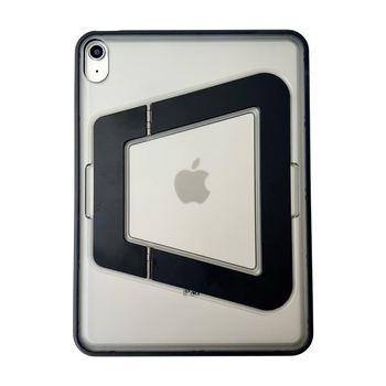 Θήκη προστασίας για iPad με ματ ακρυλικό και μεταλλικό στήριγμα — ανθεκτική σε κραδασμούς, πτώσεις, διαχείριση θερμότητας