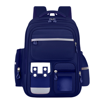 Rucsac școlar unisex din nylon pentru clasele 3-6, reduce încărcarea, curele cu pernă de aer