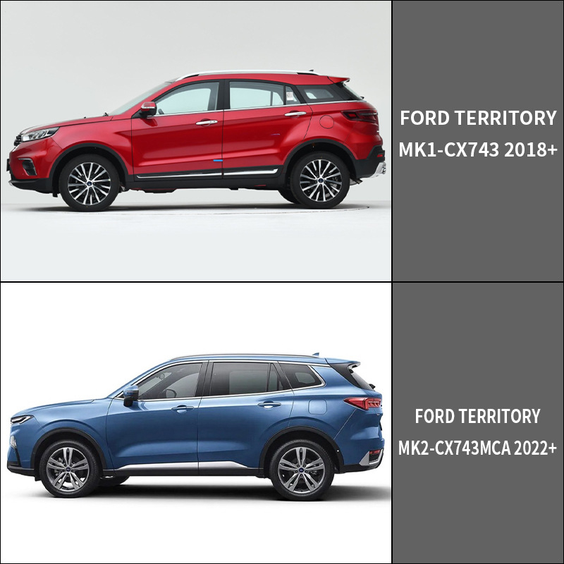Protecție pentru geam Ford Territory – Material PS, montaj cu bandă adezivă, 2019–prezent, 4 buc