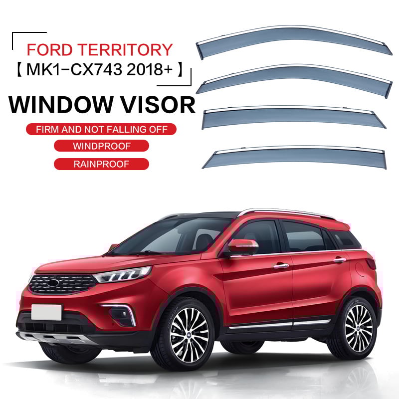 Protecție pentru geam Ford Territory – Material PS, montaj cu bandă adezivă, 2019–prezent, 4 buc