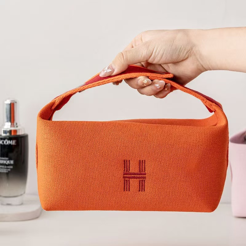 Geantă cosmetică cu capacitate mare, impermeabilă, multifuncțională, pentru călătorii (Model 9988, din pânză, stil geantă de mână)