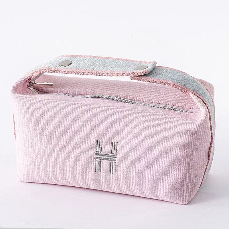 Geantă cosmetică cu capacitate mare, impermeabilă, multifuncțională, pentru călătorii (Model 9988, din pânză, stil geantă de mână)