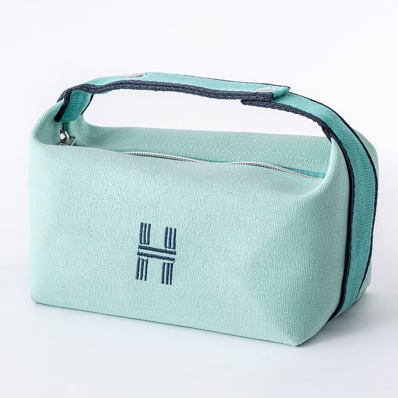 Geantă cosmetică cu capacitate mare, impermeabilă, multifuncțională, pentru călătorii (Model 9988, din pânză, stil geantă de mână)