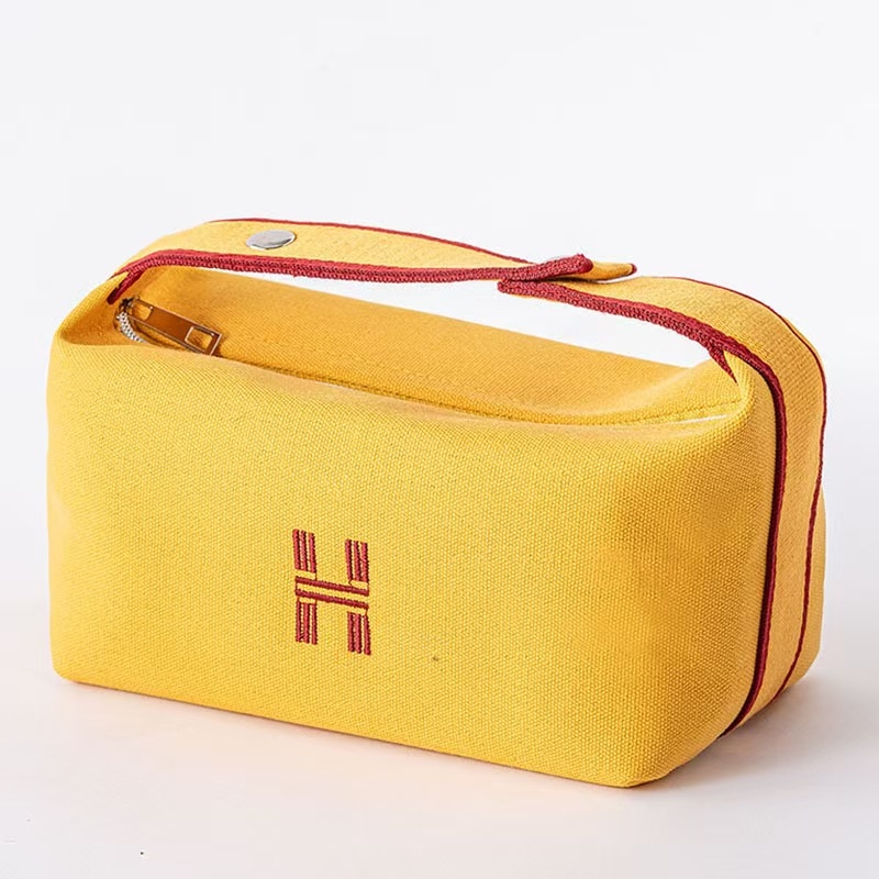 Geantă cosmetică cu capacitate mare, impermeabilă, multifuncțională, pentru călătorii (Model 9988, din pânză, stil geantă de mână)