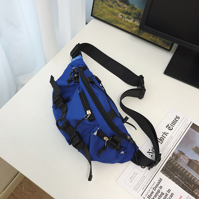 Muška chest bag, ulični stil, Oxford platno, prozračna, otporna na habanje, podstava od poliestera
