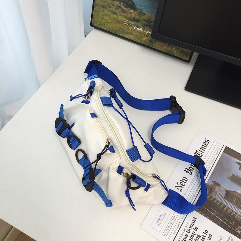 Muška chest bag, ulični stil, Oxford platno, prozračna, otporna na habanje, podstava od poliestera