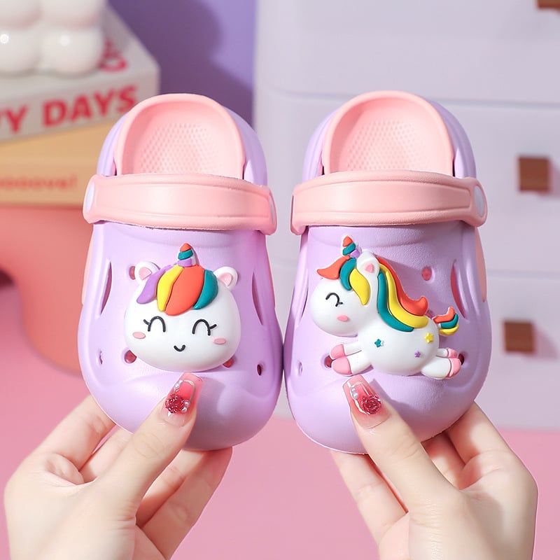 Cartoon Paradise papuci EVA pentru copii 1–3 și 4–6 ani, grosime aproximativă 3,5 cm, fără căptușeală