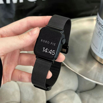 Metalni Milanese kaiš za Redmi Watch 4/5 – sklopiva kopča, prilagodljiva veličina sučelja, moder dizajn