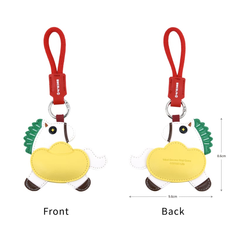 Ключодържател за чанта с кон, зодия кон, PU материал, стил нов национален тренд