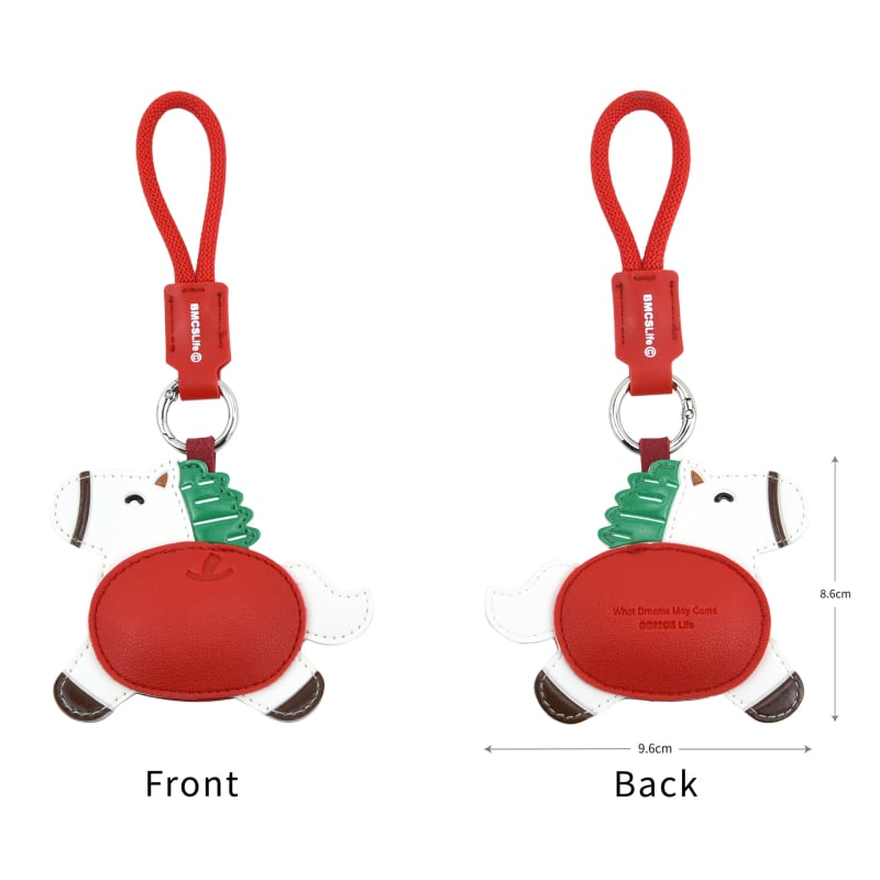Ключодържател за чанта с кон, зодия кон, PU материал, стил нов национален тренд