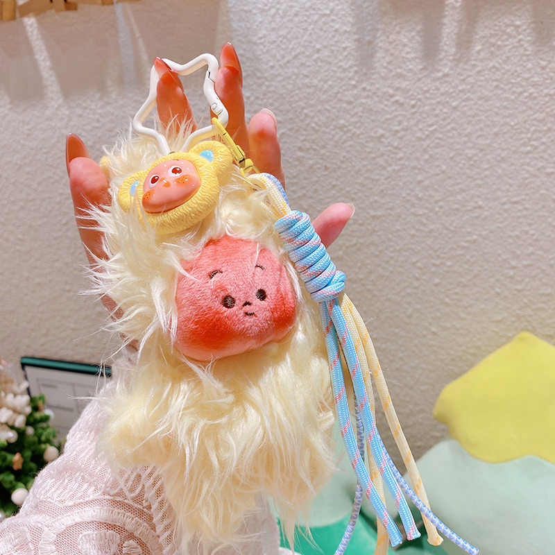 Κλειδοθήκη από ύφασμα, γλυκό σχέδιο αστεριού, μάρκα Haning peach